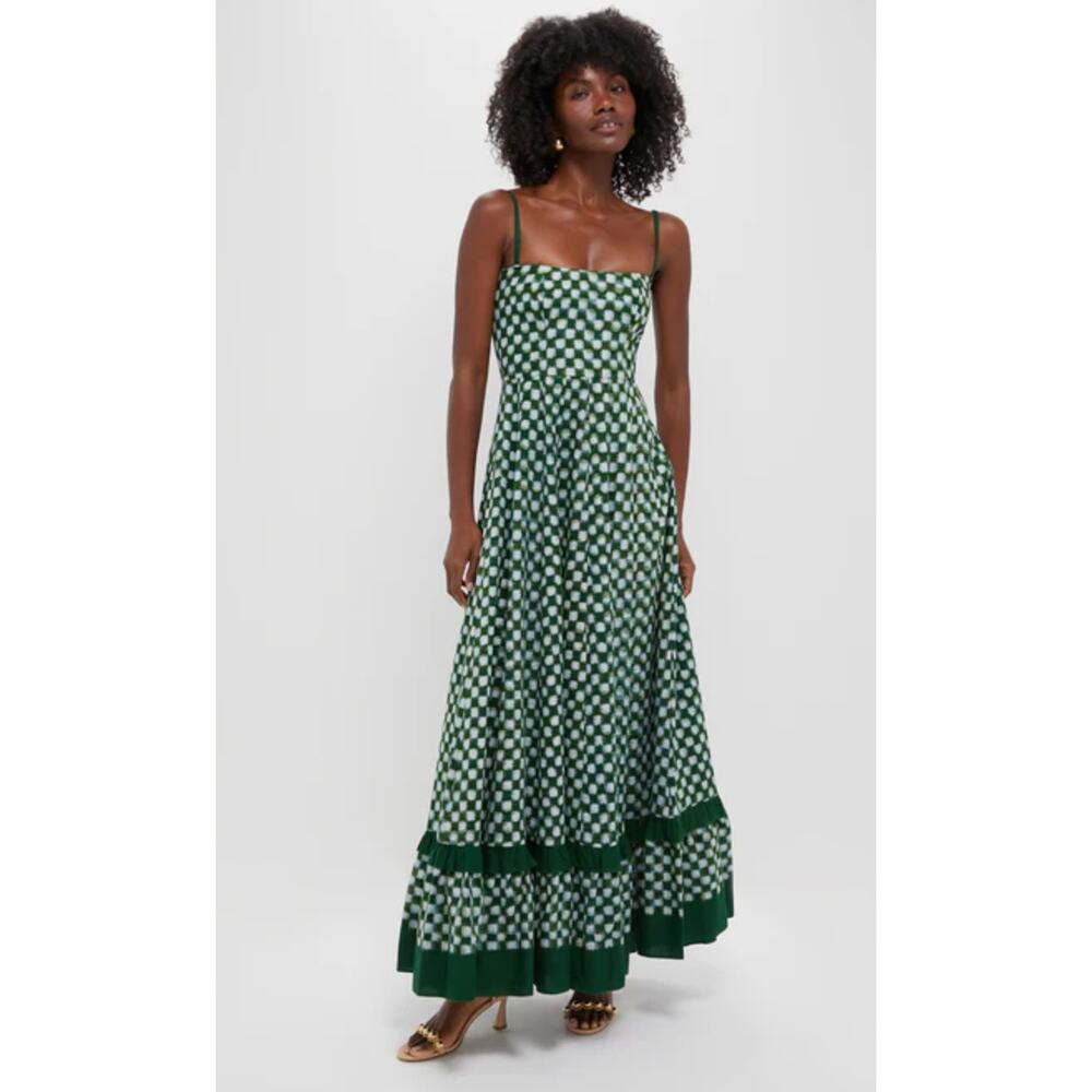 De Castro Green Checkmate Dress size S - Picture 2 of 7